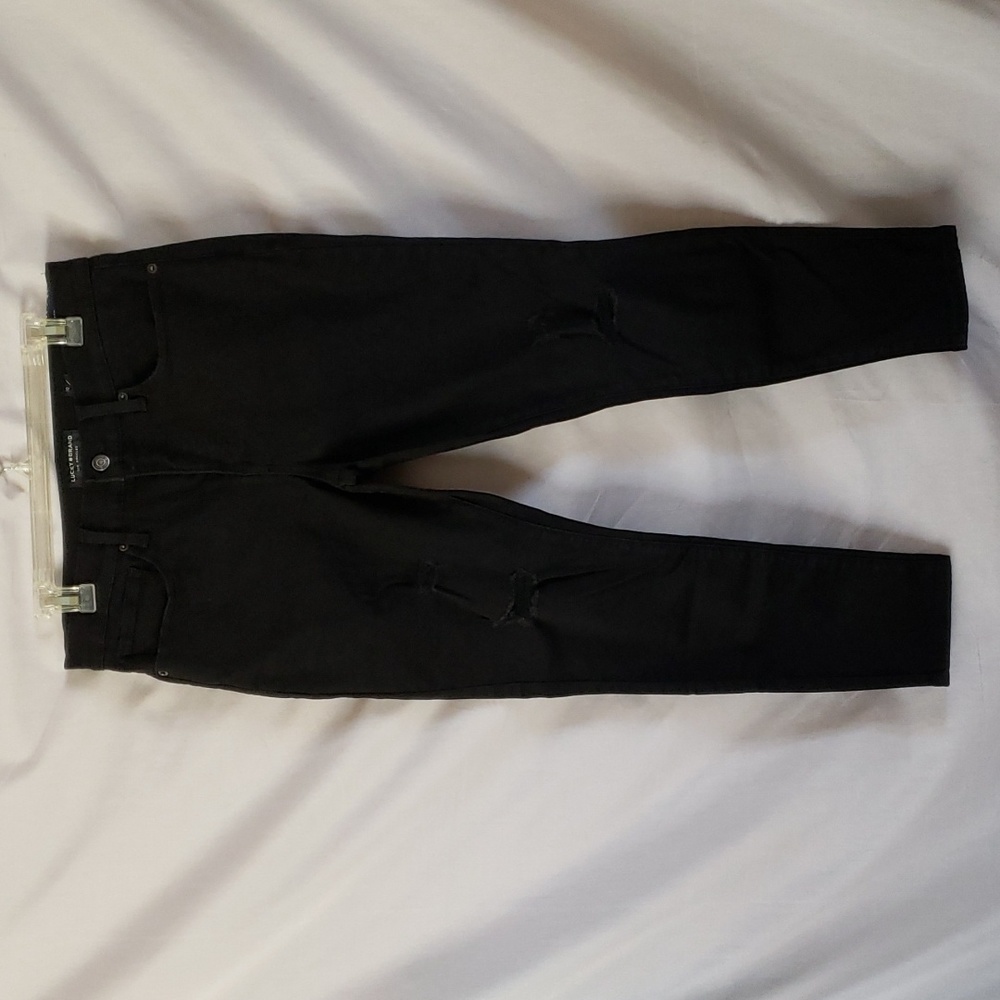 NEW LUCKY BRAND AVA Mid Rise Skinny Distressed Jeans